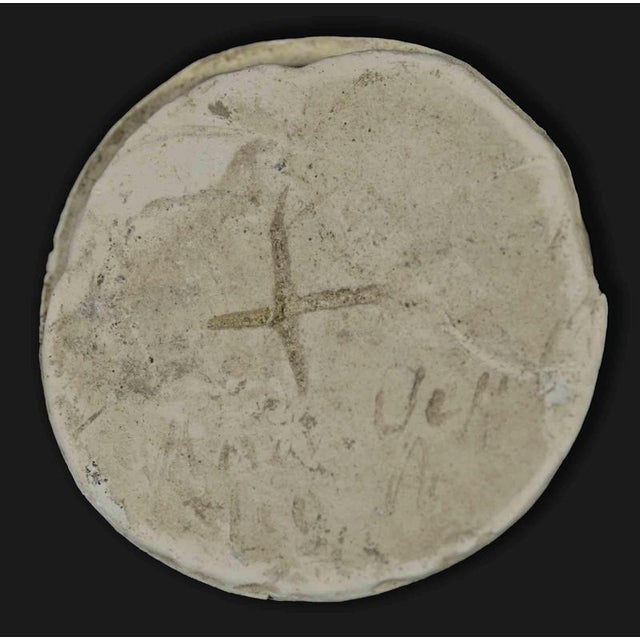 Plaster cast for coin is an artwork realized by aurelio mistruzzi, 1940s. Slightly damaged plaster. Written in latin not...