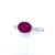 Natural Ruby Ring 6.5 14k White Gold 2.38 TCW Certified For Sale In New York - Image 6 of 16