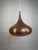 Mid-Century Modern Pendant Lamp in Copper by Jo Hammerborg for Fog & Mørup, Denmark, 1960s For Sale - Image 3 of 14