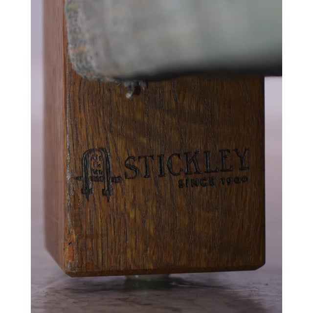 Stickley Mission Oak Arts & Crafts Upholstered Sofa For Sale - Image 17 of 18