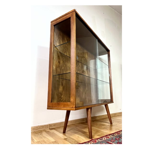 Bookcase with Glass Sides, Czechoslovakia, 1973 For Sale - Image 4 of 12