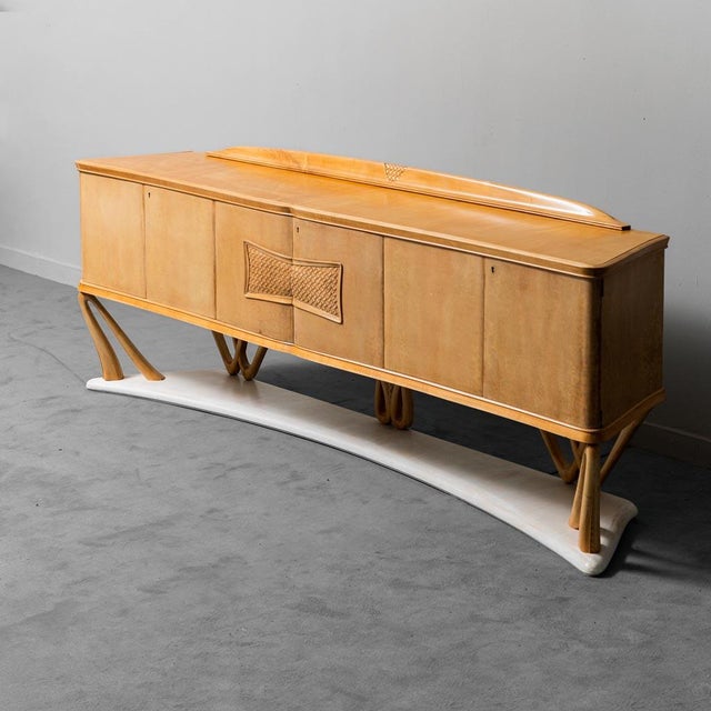 Vintage Sideboard in Wood in the style of Dassi, 1940s For Sale - Image 16 of 16