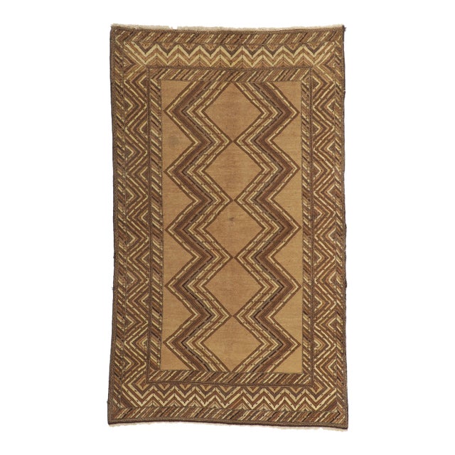 Mid 20th Century Vintage Persian Semnan Rug, 04'05 X 07'07 For Sale