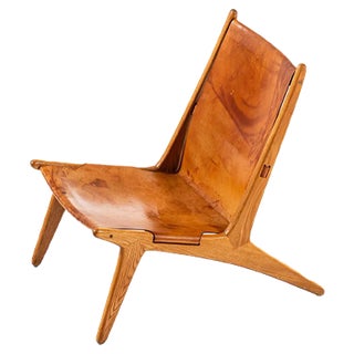 Swedish Hunting Chair by Uno & Östen Kristiansson for Luxus, 1950s For Sale