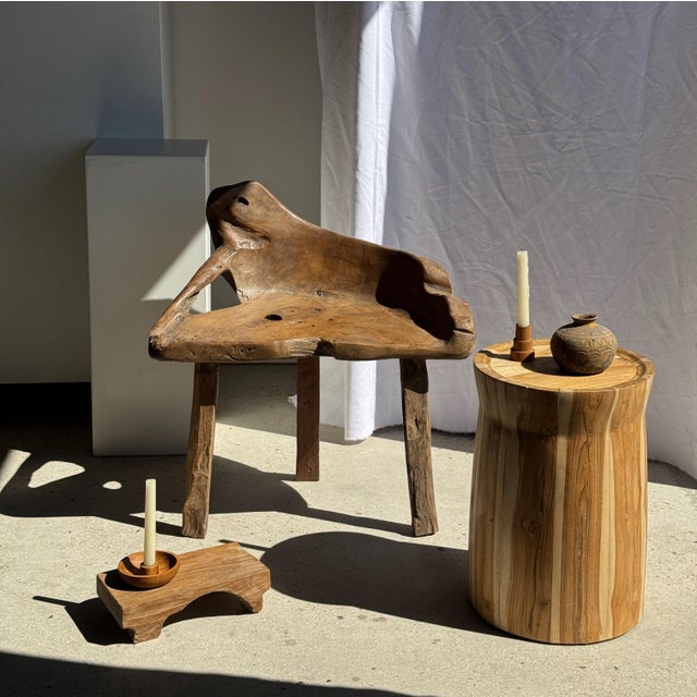 Side Table in Suar Wood For Sale - Image 6 of 18