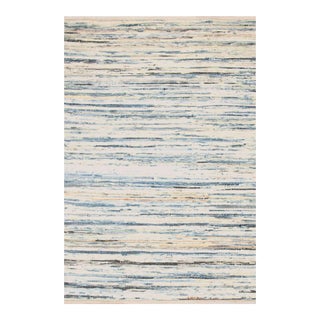 Dash & Albert by Annie Selke Denim Rag Woven Cotton Rug, 9' 6" x 13' 6" For Sale