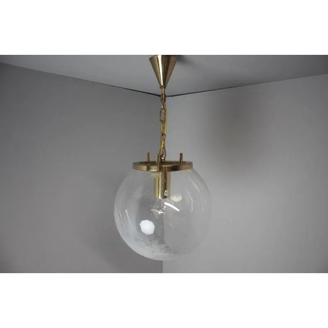 Vintage Glass Pendant Light by Kamenický Šenov, 1970s For Sale - Image 11 of 13
