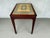 Brown Vintage Carved Wood Needlepoint Bench / Accent Table With Floral Design For Sale - Image 8 of 9