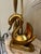 Mid 20th Century Italian Brass Swan Table Lamp For Sale - Image 5 of 11