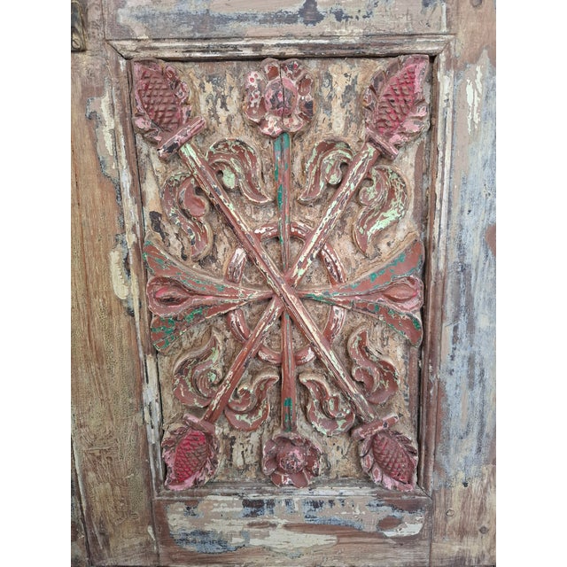 Antique Indian Carved Armoire For Sale - Image 16 of 18