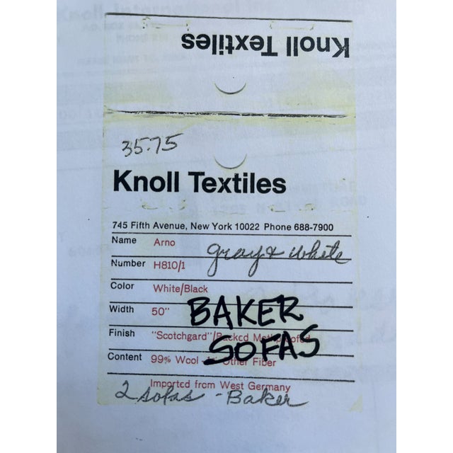 Finn Juhl Rare 'Model 9316' Sofa for Baker in Original Wool Fabric by Knoll, 1950's For Sale - Image 10 of 10