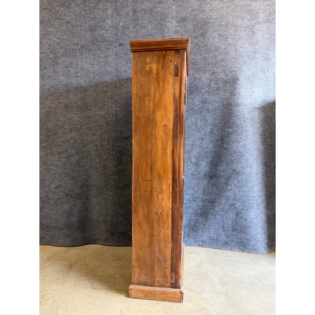 1980s 1980s Hand Carved Solid Wood Bookshelf For Sale - Image 5 of 7