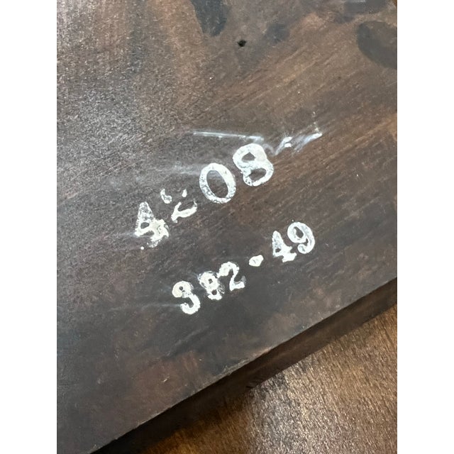 Vintage Brandt Mahogany Queen Anne Style Tea Table For Sale - Image 9 of 10