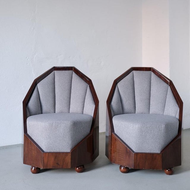 Art Deco Lounge Set attributed to Leon-Emile Bouchet, 1930s For Sale - Image 10 of 18
