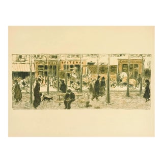 Bonnard Lithograph 117 Le Boulevard 1952 For Sale