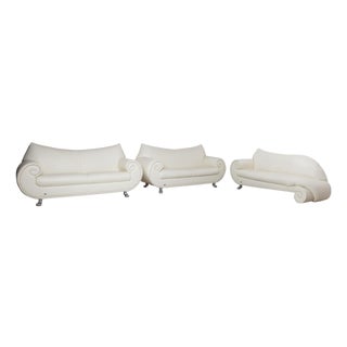 Leather Gaudi Three-Seater and Two-Seater Sofas from Bretz, Set of 3 For Sale