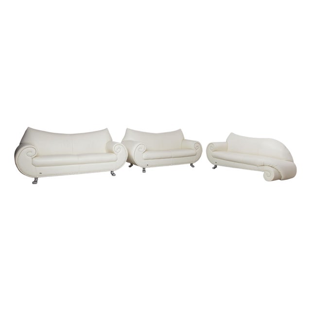 Leather Gaudi Three-Seater and Two-Seater Sofas from Bretz, Set of 3 For Sale