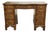 English Desk in Mahogany with a Leather Top, 1950s For Sale