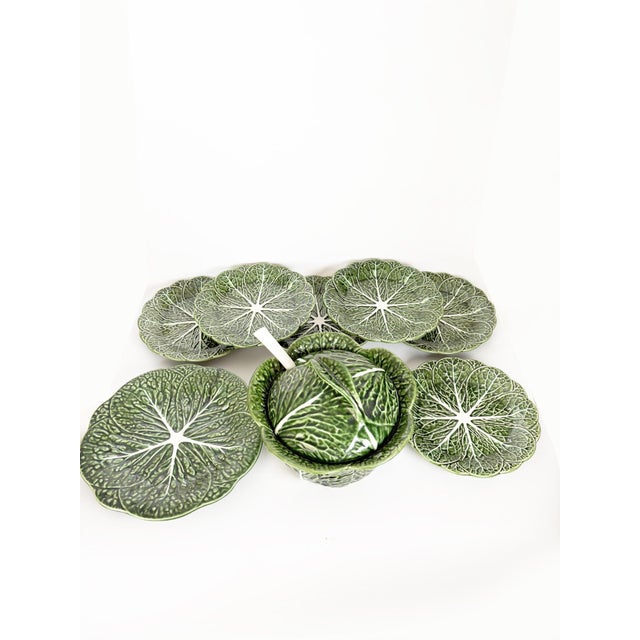Cabbage-Shaped Soup Tureen Set, France, 1970s, Set of 9 For Sale - Image 11 of 18