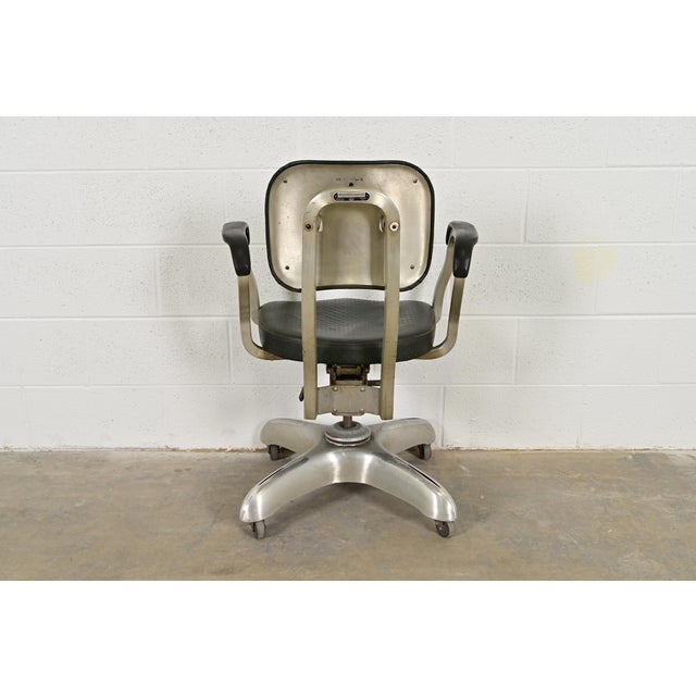 Art Deco Executive Office Desk Chair by Art Metal, Circa 1930s For Sale - Image 11 of 13