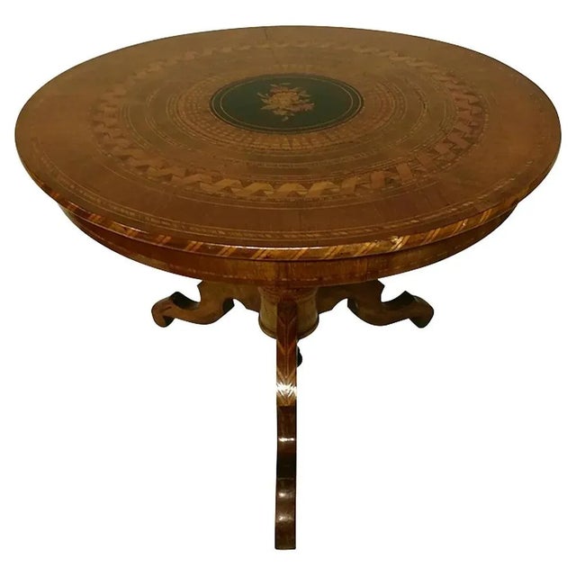 19th Century Guéridon Table in Dutch Marquetery For Sale - Image 12 of 12
