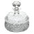 Legras Pressed Molded Satin Glass Liquor Decanter For Sale - Image 4 of 7