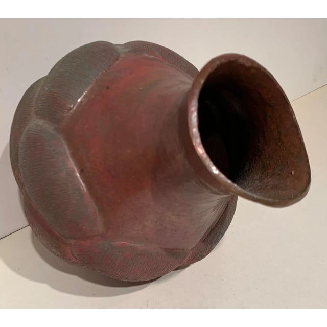 Figurative 1950s Vintage Hammered Copper Vessel For Sale - Image 3 of 12