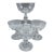 Champagne/Shebert Crystal Stemware "Aquarius Clear" by Bryce- Set of 4 For Sale