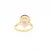 Gold 14k Gold & High Set Pear Cut Amethyst Cocktail Ring For Sale - Image 8 of 10