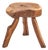 Small French Rustic Hardwood Table or Stool, C. 1950 For Sale