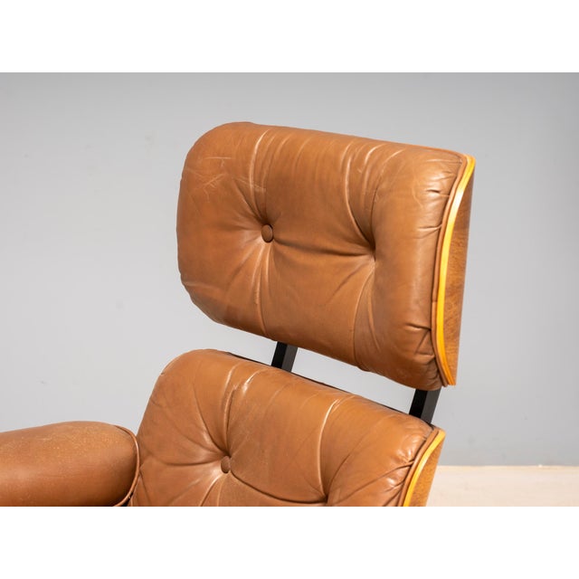 1960s Set of Canadian Lounge Chair and Ottoman from Northfield Metal Products, 1960s For Sale - Image 5 of 16