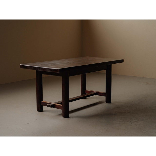 Pine Table attributed to Georges Robert, France, 1960s For Sale - Image 15 of 17