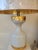 Contemporary Late 20th Century Milk White and Gold Table Lamp For Sale - Image 3 of 10
