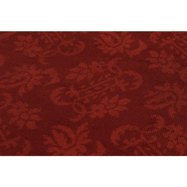 Antique Dutch Art Deco Rug, Rich Red With Floral Damask - Rug & Kilim For Sale In New York - Image 6 of 10