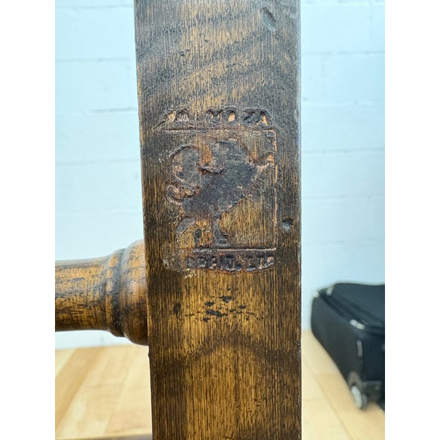 Burnt Umber Pierre Lottier Brown Spanish Slipper Chairs by Almazan, 1950s For Sale - Image 8 of 11