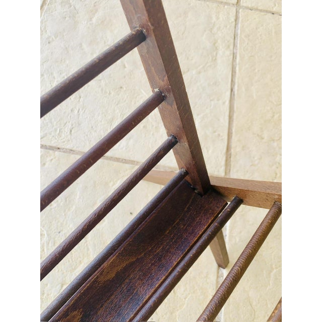 Mid-Century Folding Magazine Rack attributed to Cees Braakman, 1960s For Sale - Image 12 of 18