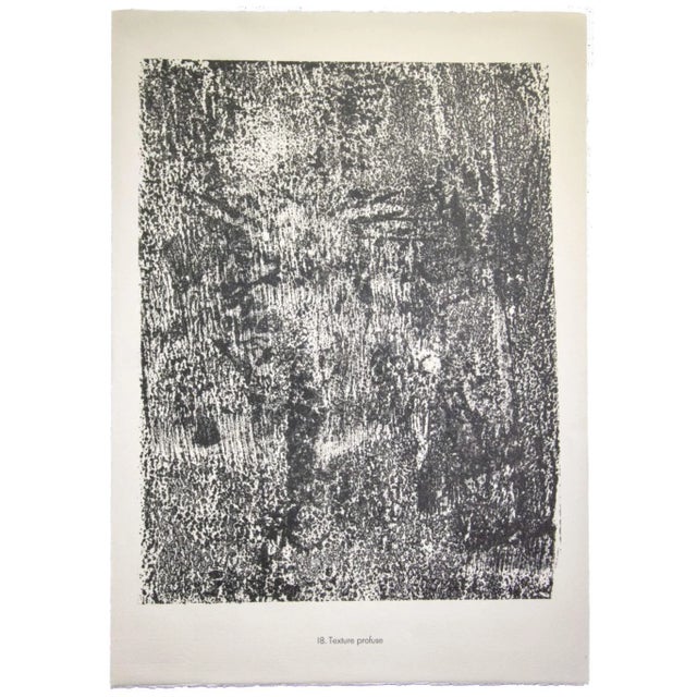 Texture Profuse is an original lithograph. Abstract composition by the French artist Jean Dubuffet. From the album of...