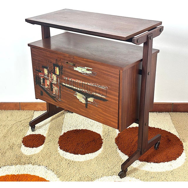 Vintage Mobile Bar Cart, Italy, 1960s For Sale - Image 12 of 14