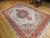 Vintage Persian Tabriz Rug, Hand-Knotted Wool & Silk, Floral Pattern, Ivory & Pink, 8x12 For Sale In Chicago - Image 6 of 18