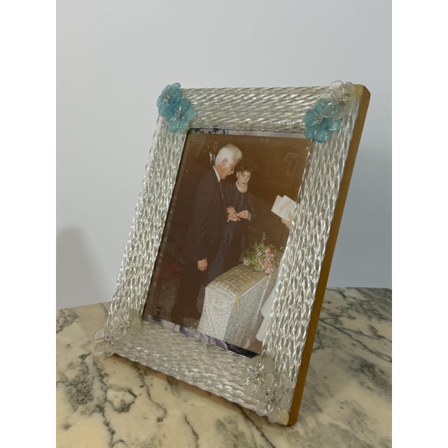 Mid-Century Modern Large Murano Glass Photograph Holder from Vetri Murano, 1960 For Sale - Image 3 of 12