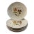 1950s Mid-Century Modern Red Wing Pottery "Random Harvest" Futura Lunch Plates - Set of 6 For Sale
