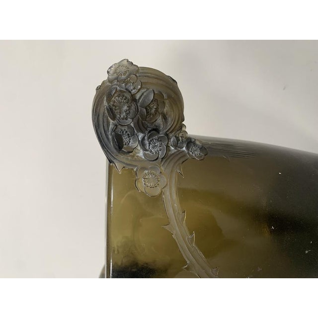 Bauhaus Vintage Art Deco Chamarande Vase by René Lalique for Lalique, 1926 For Sale - Image 3 of 10