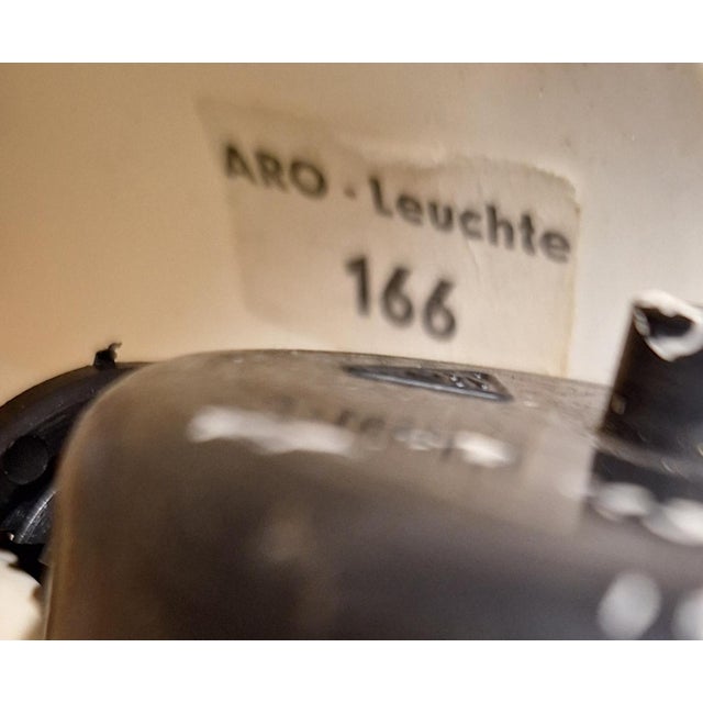 Cream Vintage Height-Adjustable Hanging Lamp in White Glazed Ceramic by Aro-Leuchten, 1970s For Sale - Image 8 of 10