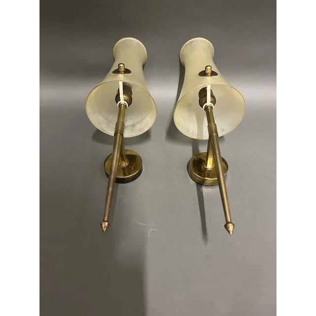 Italian Murano Wall Lights, 1950, Set of 2 For Sale - Image 6 of 11