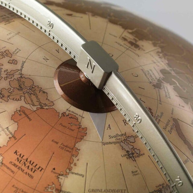 Early 21st Century Vega Apricot Globe by Zoffoli Mappamondi For Sale - Image 5 of 8