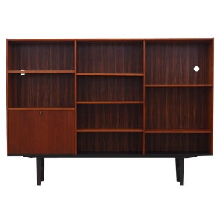 Danish Teak Bookcase, 1970s For Sale