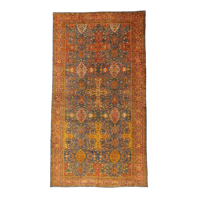 Late 19th Century Persian Sultanabad Rug, 10'05 X 19'00 For Sale