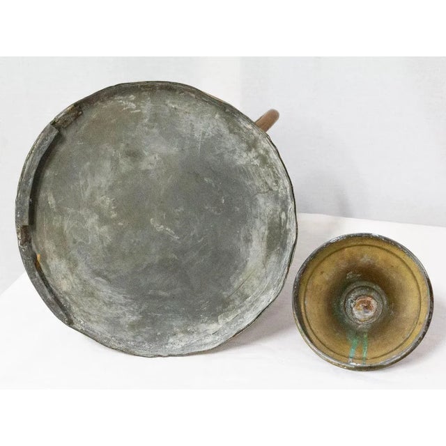 Metal French Basque Decorative Zinc & Copper Water Holder / Herrade, 19th Century For Sale - Image 7 of 10