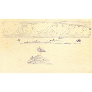 Vintage Ink Drawing - Bay Islands, C. 1910 For Sale