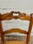 Antique Carved Walnut Ladderback Cane Seat Carved Dining Chairs - Pair For Sale - Image 4 of 11